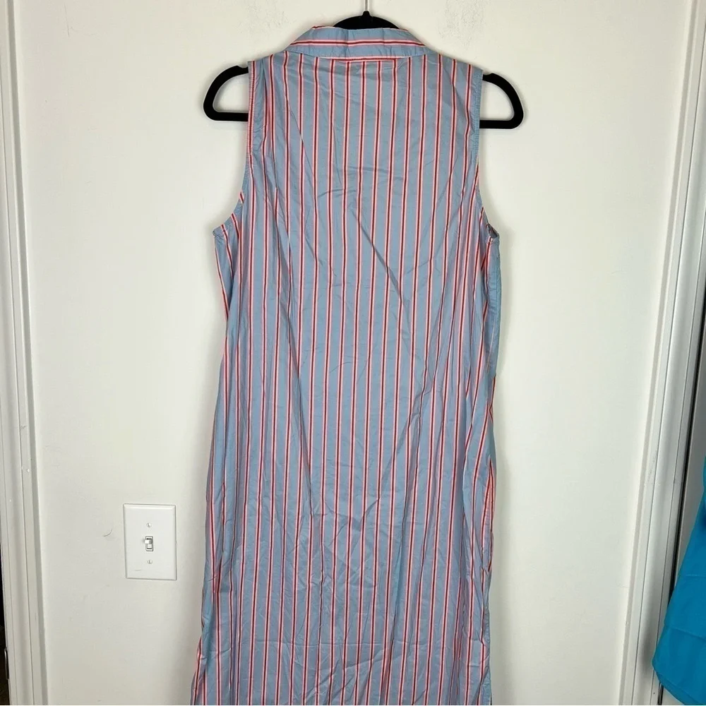 Tuckernuck Pomander Place  Maxi Dress womens M Blue Striped Lara Summer Dress - Picture 7 of 11